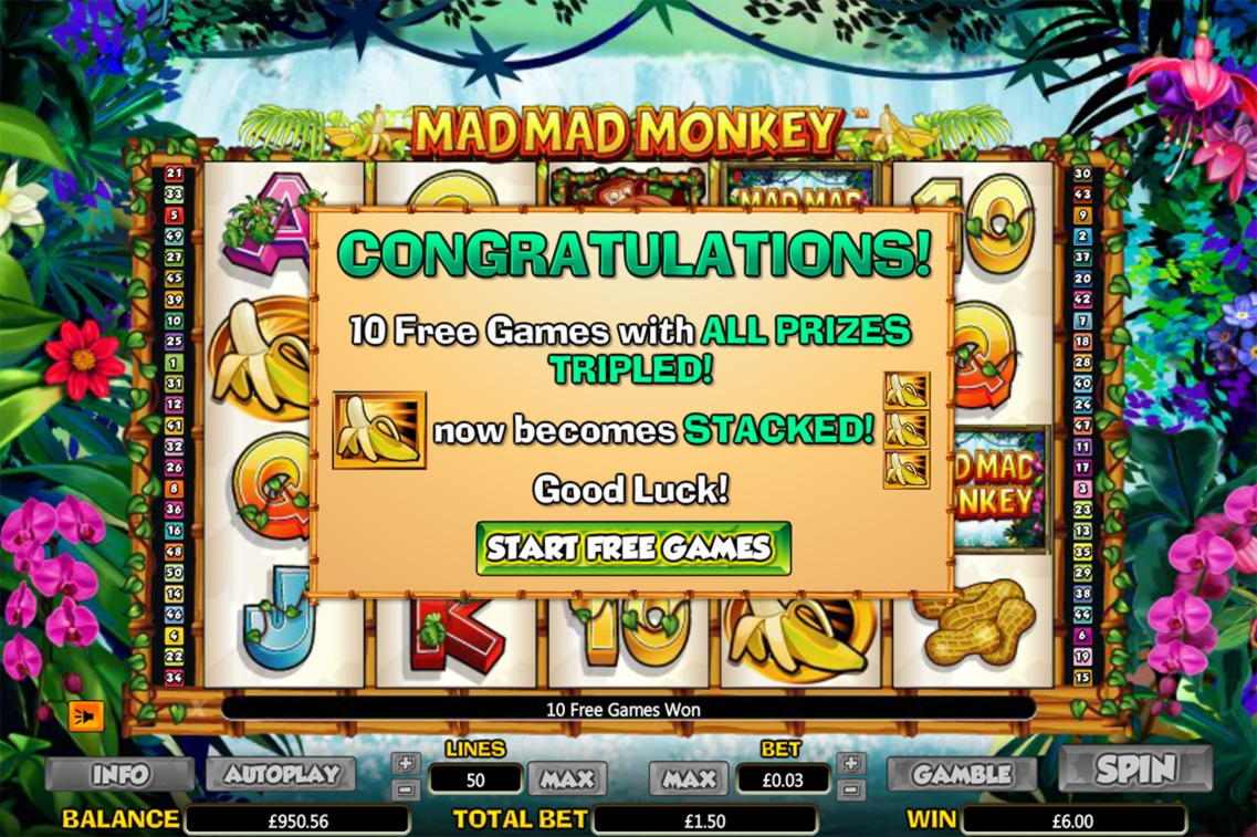 275 Free Spins at Simba Games Casino