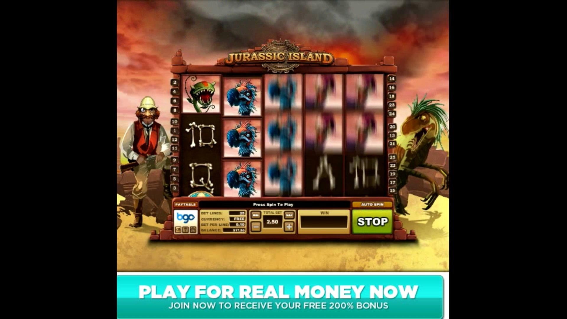 Eur 475 NO DEPOSIT CASINO BONUS at Superior Casino