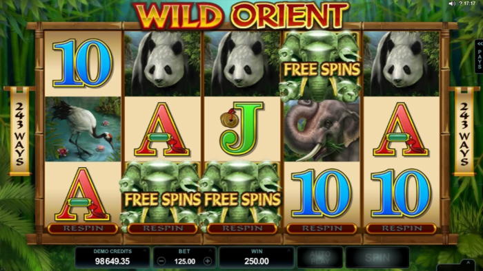 250 free spins at All Slots Casino
