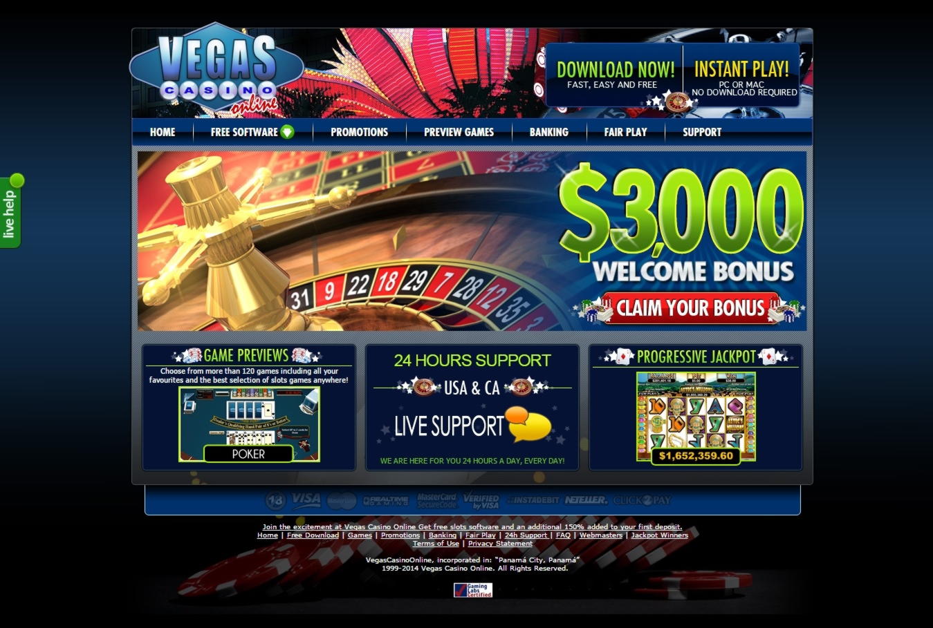 €125 Free Money at Mega Casino