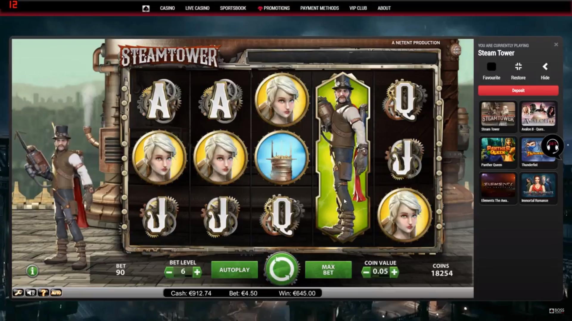 150% Match at a casino at Betwinner Casino