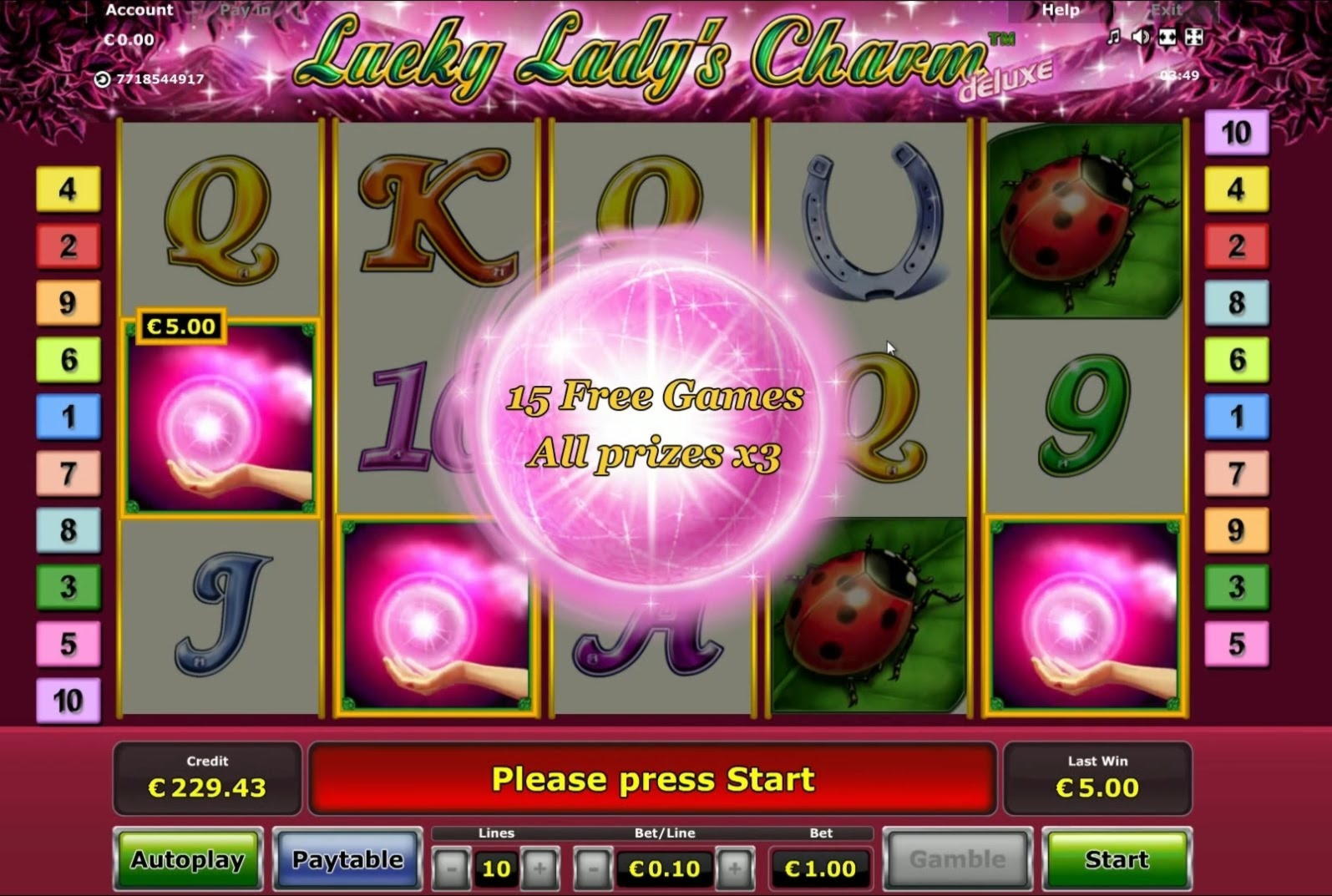 295 Free casino spins at Intertops Casino