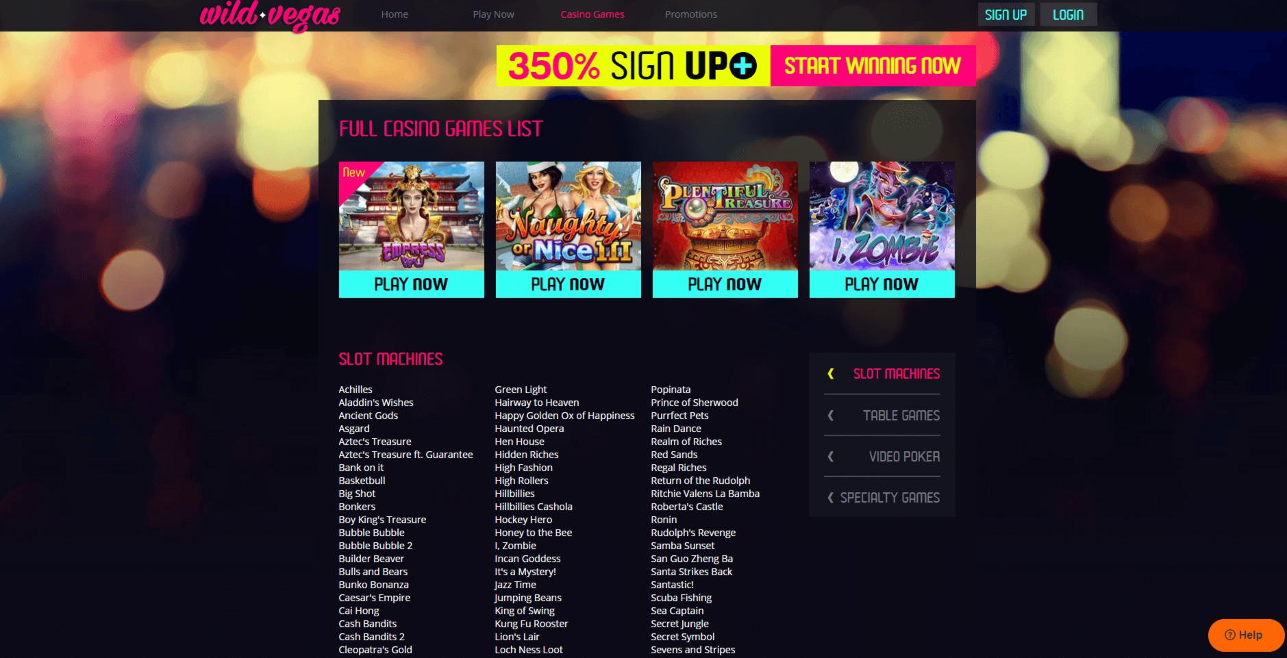 135 Free spins at Casino Las Vegas