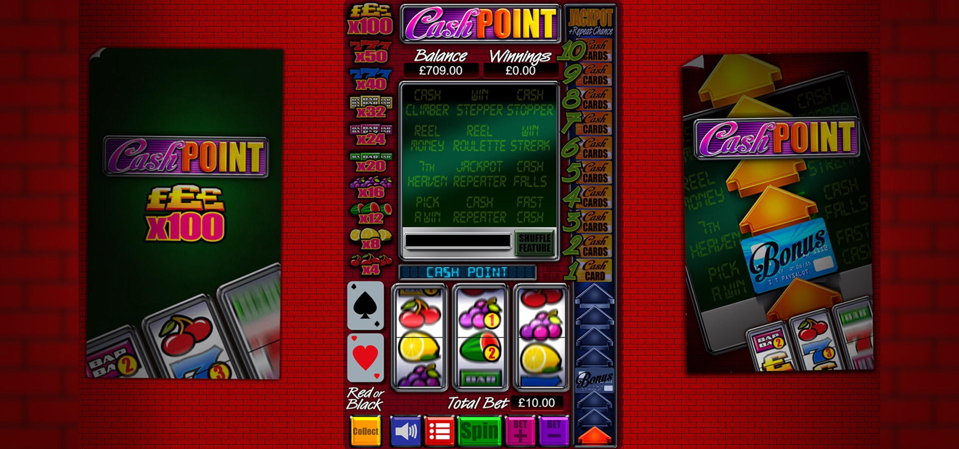 285% casino match bonus at Casino-X