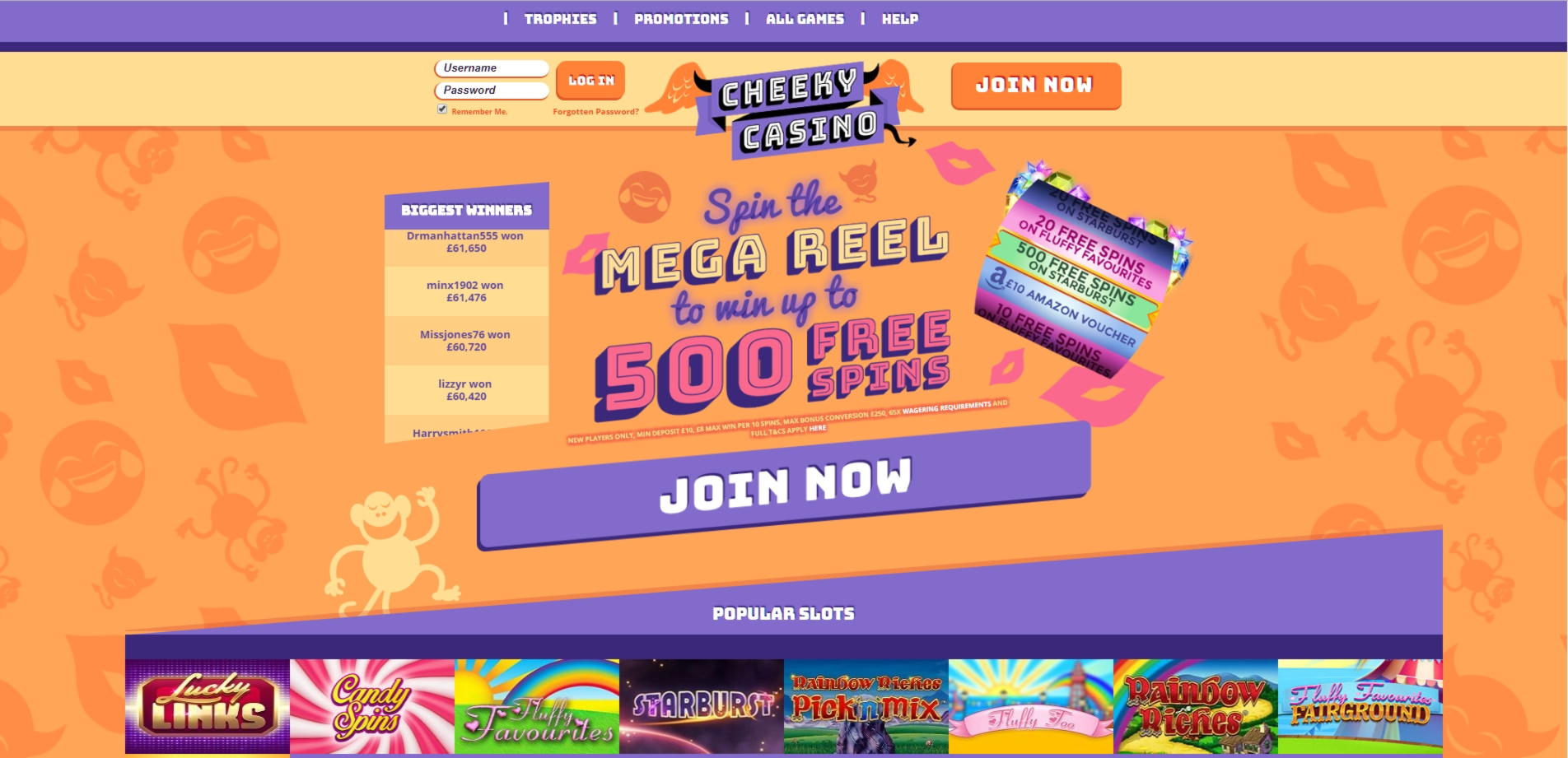 500% Match at a Casino at Joy Casino