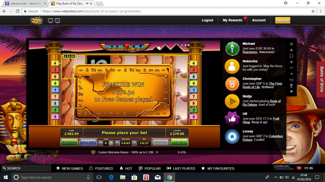 280% Match bonus at Casino Cruise