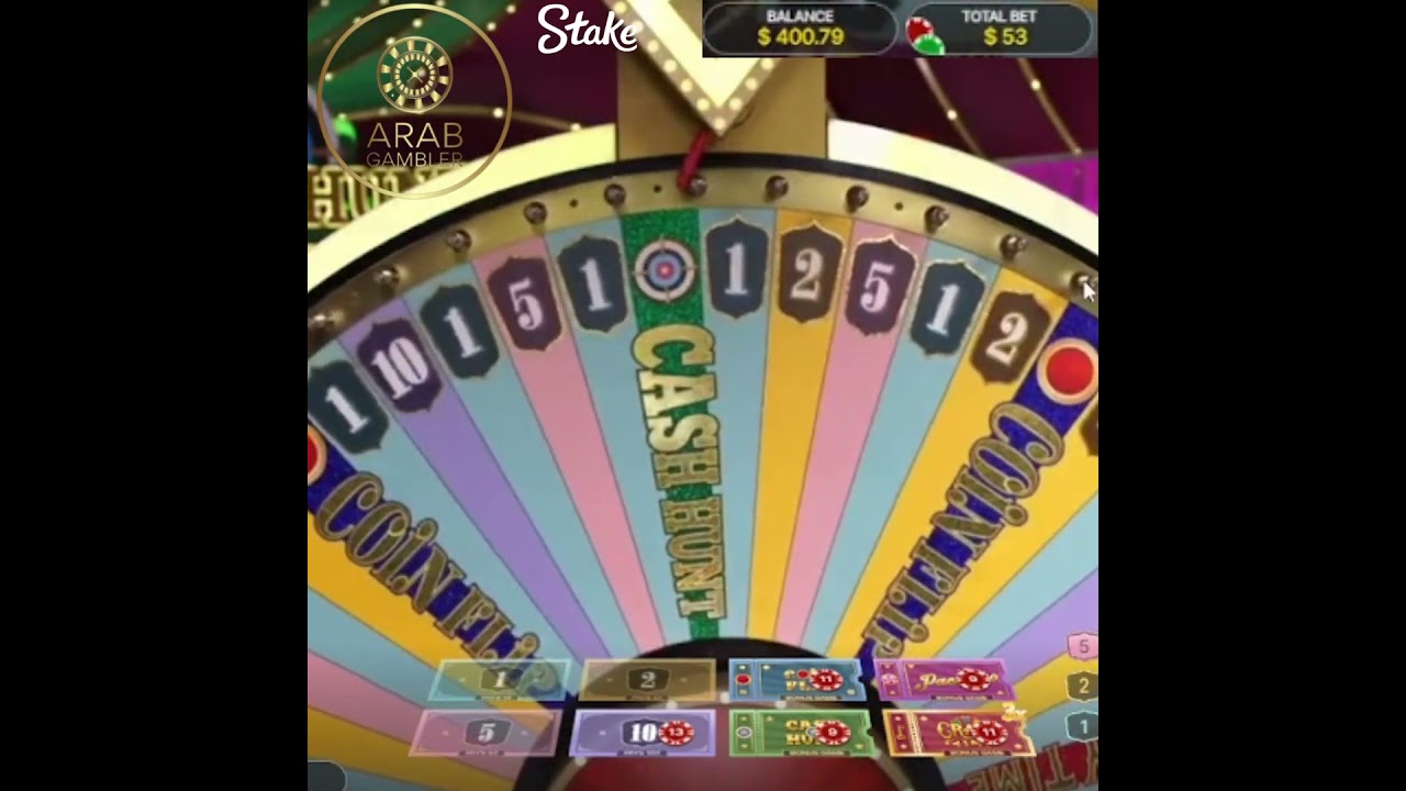 Big Win in Crazy Time with Online Gambling and Cash Hunt